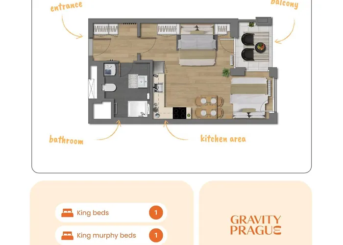 Yellow - Balcony, Free Parking, By Gravity